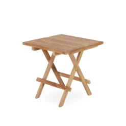 Syemin Patio Side Table, Small Folding Patio Side Table For Garden, Patio Porch, Living Room, Space Pool, Brown, 19.68"*19.68"*19.68 -Furniture GUEST cccae9ab f231 4e03 a538 21b1f6fae77f