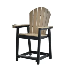 Syemin Patio Accent Chairs, Outdoor Tall Adirondack Chair With High Back, Widened Arms For Backyard, Garden, Yard, Brown, 27.95"*27.09"*45.83" -Furniture GUEST cd82d008 6f3f 4067 bdf6 73e1b47bee24