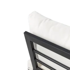 Syemin Patio Seating Sets Outdoor, Featuring Unique Design, Ideal For Chats, Perfect For Gardens, Living Spaces, White, 69.25"*32.5"*29.5"