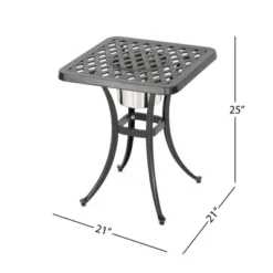 Syemin Patio End Tables, Stylish End Tables For Indoor And Outdoor Use, Ideal For Gardens, Backyard, Special Design, Black, 21"*21"*25" 8 Syemin Patio End Tables, Stylish End Tables For Indoor And Outdoor Use, Ideal For Gardens, Backyard, Special Design, Black, 21"*21"*25" -Furniture GUEST d0951f1b ee92 46d0 9a46 16bbcf0ea91f