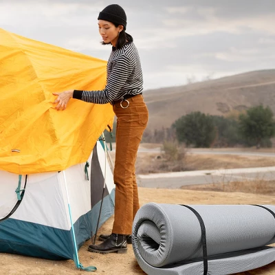 Syemin Camping Sleeping Pads 4" Memory Ultralight Camping Mat, Portable Roll Up Mattress, Floor Mattress Guest Bed, Camping Pads, Gray, 75"*30"*4" 1 Syemin Camping Sleeping Pads 4" Memory Ultralight Camping Mat, Portable Roll Up Mattress, Floor Mattress Guest Bed, Camping Pads, Gray, 75"*30"*4"