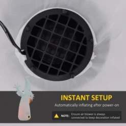 Syemin Decorative Holiday Scene Props Halloween Inflatable Outdoor Decoration Ghost With Pumpkin, Blow Up Yard Decor, White, 41.3"*25.5"*70.8" -Furniture GUEST da85d18b 44d4 44d1 90ec 91d30aa9d84f