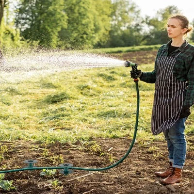 Syemin Landscape Equipment Parts And Accessories, Garden Hose Guide Spikes 2PCS With Heavy-Duty Swivel Caps, Green, 3.7"*3.7"9.84" 5 Syemin Landscape Equipment Parts And Accessories, Garden Hose Guide Spikes 2PCS With Heavy-Duty Swivel Caps, Green, 3.7"*3.7"9.84" - Image 5