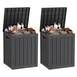 Syemin 28 Gal Outdoor Storage Deck Box Patio Gardening Tools -Furniture GUEST dc4cb003 da67 455d a6c7 ff2f148f1f3a