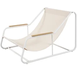 Syemin Patio Chaise Lounges, Outdoor Patio Daybed, Comfy Seat Cushion, Sofa Furniture, For Backyard, Swimming Pool, White, 43.3"*30.3"*29.5" -Furniture GUEST dc622856 9b90 428b 8358 2bc4b62a402f