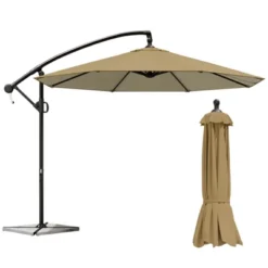 Syemin 9.5' Patio Umbrella With Base Included -Furniture GUEST dd112ce0 b49a 48d8 b968 e43720f4b79a