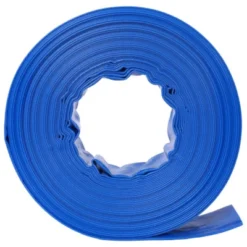 Furniture 21 Syemin Drip Irrigation 100Ft Heavy Duty Reinforced Pool Backwash Hose For Swimming Drain Pools Water Discharge With Aluminum Camlock, Blue, 2"*2"*2"