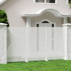 Syemin Patio Decorative Screens Outdoor Privacy Screen 6-Piece Outdoor Privacy Screens And Panel Outdoor Decorative Fence, White, 45.47"*15.75"*72.05" -Furniture GUEST de379548 34ad 4c7a 95aa 734bde822439
