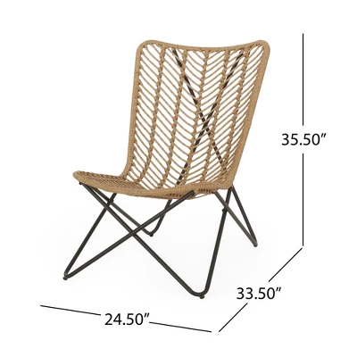Syemin Patio Modern Accent Chairs, Outdoor Conversation Chairs, With Leisure Used, For Backyard, Garden, Beige, 24.5"*33.5"*35.5" 1 Syemin Patio Modern Accent Chairs, Outdoor Conversation Chairs, With Leisure Used, For Backyard, Garden, Beige, 24.5"*33.5"*35.5"
