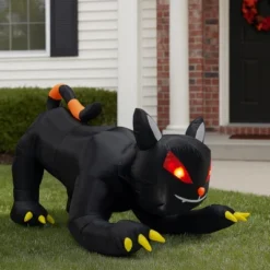 Syemin Inflatable Holiday Decorations Halloween Inflatables Animated Black Cat Outdoor Decorations Blow Up Yard Decor, Black, 40"*78"*54" -Furniture GUEST e360692f 1c1c 4165 96d9 0580a7833167
