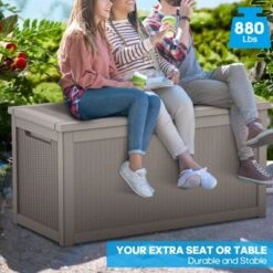 Syemin Deck Box, 260GAL Outdoor Storage Box, Patio Gardening Tools, Water And UV Resistant For Patio, Garden, Lawn, Brown, 67.72"*32.2"*33.66" 8 Syemin Deck Box, 260GAL Outdoor Storage Box, Patio Gardening Tools, Water And UV Resistant For Patio, Garden, Lawn, Brown, 67.72"*32.2"*33.66" -Furniture GUEST e39c2740 db7e 44fc 832b 876060690269