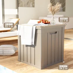 Syemin 28 Gal Outdoor Storage Deck Box Patio Gardening Tools -Furniture GUEST e5553583 90d5 4cde bd0c d067f38217b0