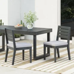 Syemin Patio Modern Accent Chairs, Outdoor Conversation Chairs, With Leisure Used, For Backyard, Garden, Gray, 19"*23"*35.5" -Furniture GUEST e56860cd 0872 4cc5 91f7 29d363d9db17