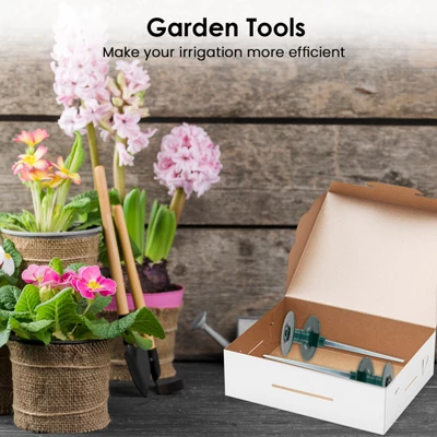 Syemin Landscape Equipment Parts And Accessories, Garden Hose Guide Spikes 2PCS With Heavy-Duty Swivel Caps, Green, 3.7"*3.7"9.84" 1 Syemin Landscape Equipment Parts And Accessories, Garden Hose Guide Spikes 2PCS With Heavy-Duty Swivel Caps, Green, 3.7"*3.7"9.84"