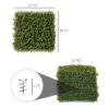 Syemin Patio Decorative Screens, Artificial Grass Wall Panels, Privacy Screen For Outdoor Indoor Garden Fence Backyard, Green, 19.75"*19.75"*1.75"