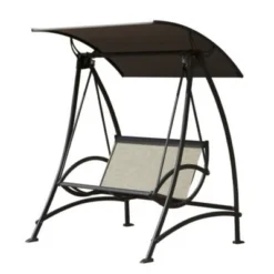 Syemin Patio Swings 2-Seat Patio Swing Chair, Outdoor Porch Swing With Adjustable Canopy And Steel Frame, Patio Swing Glider For Garden, 54"*52"*70" -Furniture GUEST e7d74816 61b6 4297 a9d8 c53a213f1bf2