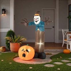 Syemin Decorative Holiday Scene Props Halloween Inflatable Decoration Giant Halloween Inflatable Ghost Decor Party Yard Decoration, Brown, 48"*60"*84" -Furniture GUEST f0768915 b094 47d5 8a9f 6627c3dc6a27