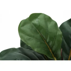 Syemin Artificial Plant Middle Tree Indoor Faux Fake Floor Greenery Potted Real Touch Decorative Green Leaves Beige Woven Basket, Green, 20"*19"*28" -Furniture GUEST f0f29f7a 7aba 404d 9e00 7500791c0fdc