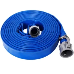 Syemin Drip Irrigation 100Ft Pool Backwash Hose, Heavy Duty Reinforced Blue Flat Water Discharge Pump Hoses For Swimming Drain Pools, Blue, 2"*2"*2" -Furniture GUEST f2fbbaf0 dc32 477a b431 d586d9fe945e 1