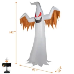 Syemin Decorative Holiday Scene Props 12 FT Halloween Inflatables Outdoor Decoration Ghost Halloween Decor Inflatable Decorations, White, 93"*35"*144" -Furniture GUEST f3d87caa d3d3 4dc3 b886 347917b0feb5