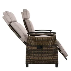 Syemin Patio Chaise Lounges, Outdoor Patio Daybed, Comfy Seat Cushion, Sofa Furniture, For Backyard, Swimming Pool, Beige, 53.3"*23.6"*46.1" -Furniture GUEST f442a897 c2c4 4410 a85c 0e5ba50e47ad