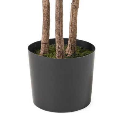 Syemin Artificial Plant Fiddle Leaf Fig Tree Indoor Faux Fake Floor Greenery Potted Real Touch Decorative Green Leaves, Green, 30"*30"*71" 4 Syemin Artificial Plant Fiddle Leaf Fig Tree Indoor Faux Fake Floor Greenery Potted Real Touch Decorative Green Leaves, Green, 30"*30"*71" - Image 4