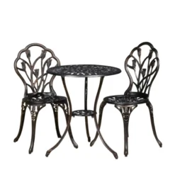 Syemin Patio Seating Sets Outdoor, Featuring Unique Design, Ideal For Chats, Perfect For Gardens, Living Spaces, Black, 17"*19"*33.75" -Furniture GUEST fbee2b98 4029 4501 8aaf 0d85893a0922