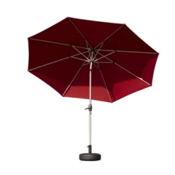 Syemin Outdoor Patio Umbrella With 8 Sturdy Ribs, Push Button Tilt And Crank, Waterproof, UV-Resistant Uitable For Garden, Red, 120"*120"*97.2" -Furniture GUEST fe569f30 da0f 4c00 83cf 99dedb958195