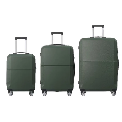 Syemin Luggage 3-Piece Luggage Set-20", 24", And 28" Suitcases With Silent Spinner Wheels Suitcase Sets Carry On Luggage, Green, 21.06"*11.81"*30.31" 5 Syemin Luggage 3-Piece Luggage Set-20", 24", And 28" Suitcases With Silent Spinner Wheels Suitcase Sets Carry On Luggage, Green, 21.06"*11.81"*30.31" - Image 5